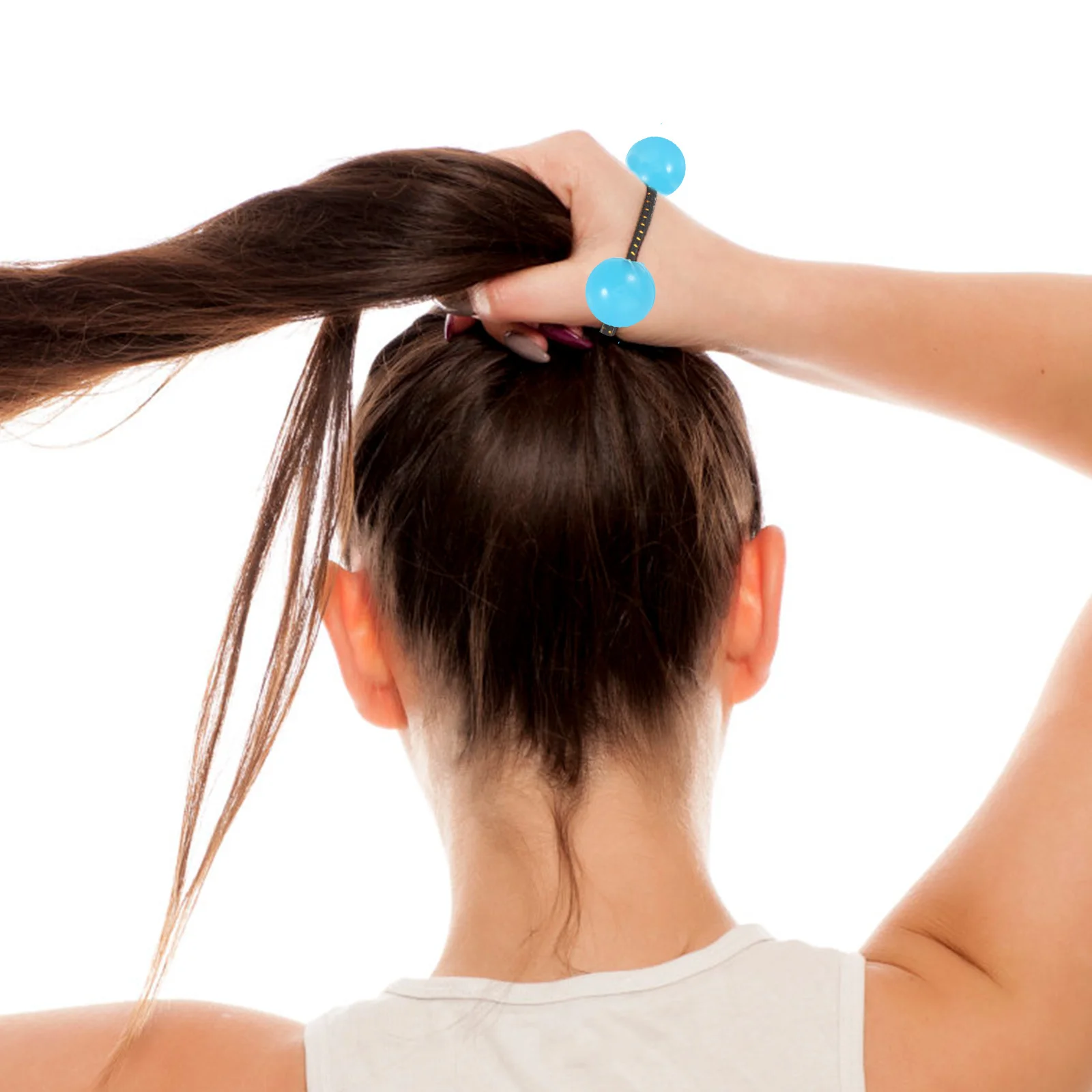 

24 шт. завязки двойной шарик эластичная веревка для аксессуаров для волос держатели для хвоста красочные веревки для волос