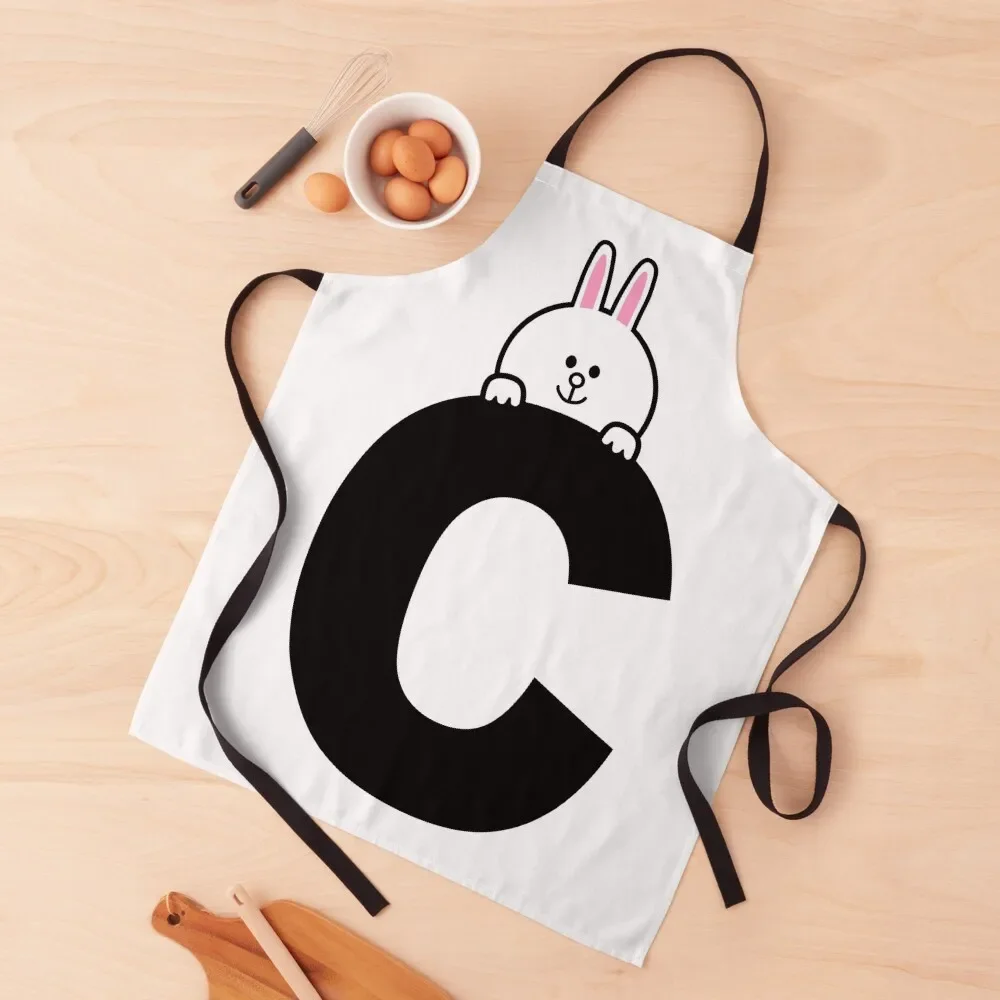 

C is for Cony Apron for women halloween kindergarten teacher Apron
