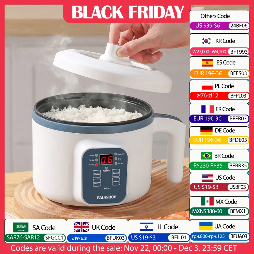 Electric Rice Cooker Single Double Layer 220V Multi Cooker Non-Stick Smart Mechanical MultiCooker Steamed Rice Pot For Home