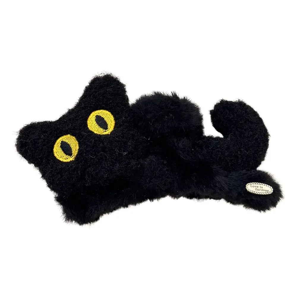 Pinza para el pelo de gato de peluche a la moda, pinzas grandes y elegantes de tiburón, accesorios para el cabello Kawaii para mujeres y niñas