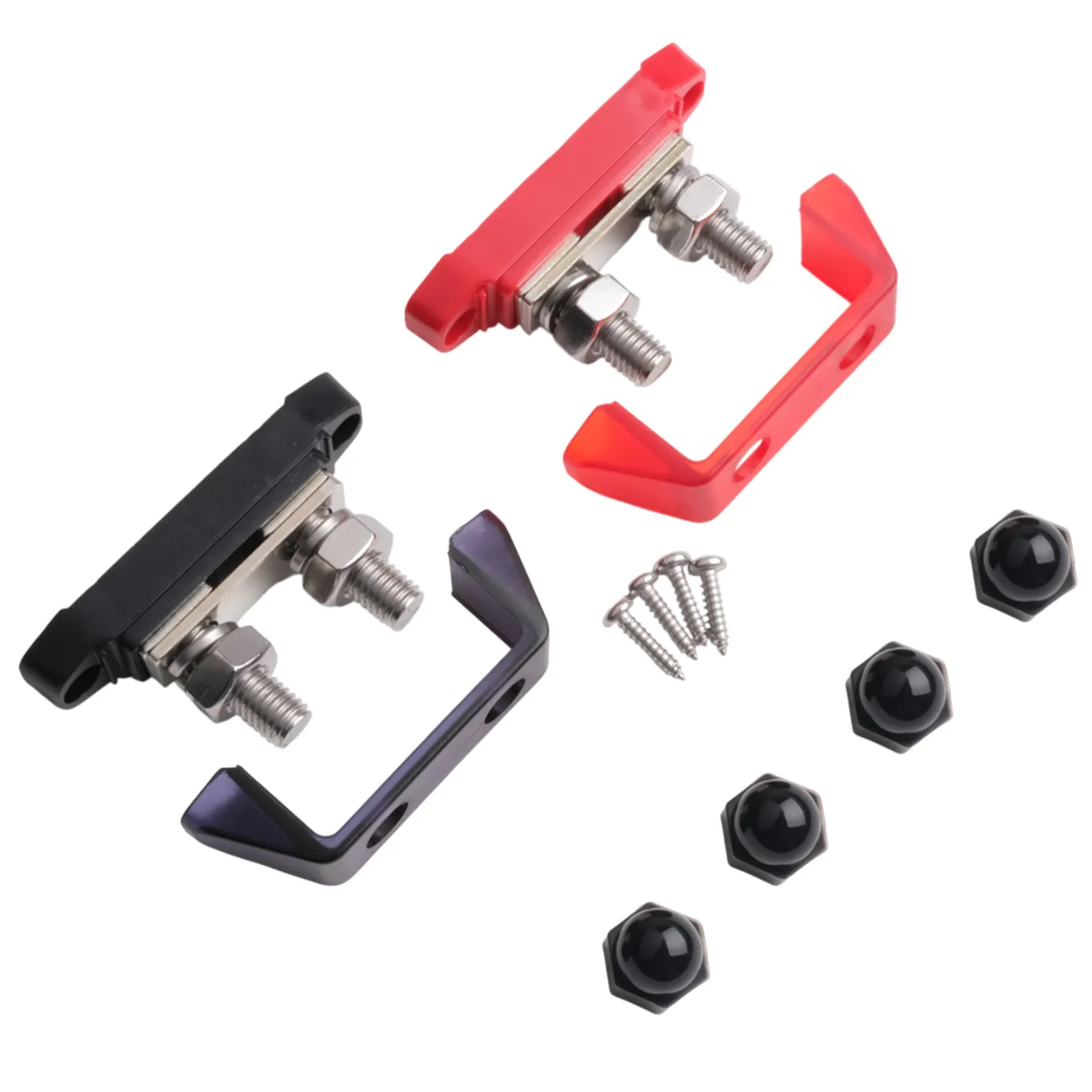 12V-48V Bus Bar DC Bus Bar Short Circuit Protection Polycarbonate Plastic Cover Resistance And Secure Connections