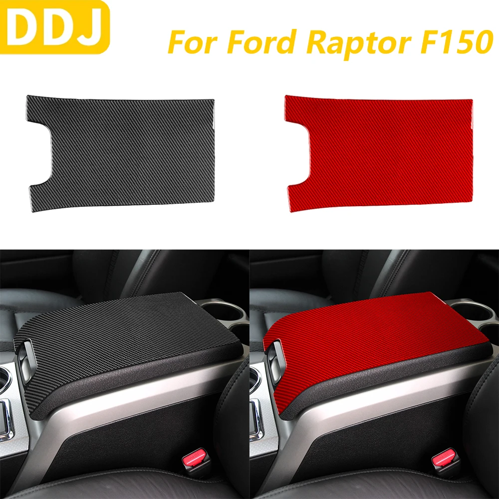 

Для Ford Raptor F150 2009-2014 настоящее углеродное волокно центральный подлокотник панель декоративная крышка автомобильные аксессуары декоративная наклейка