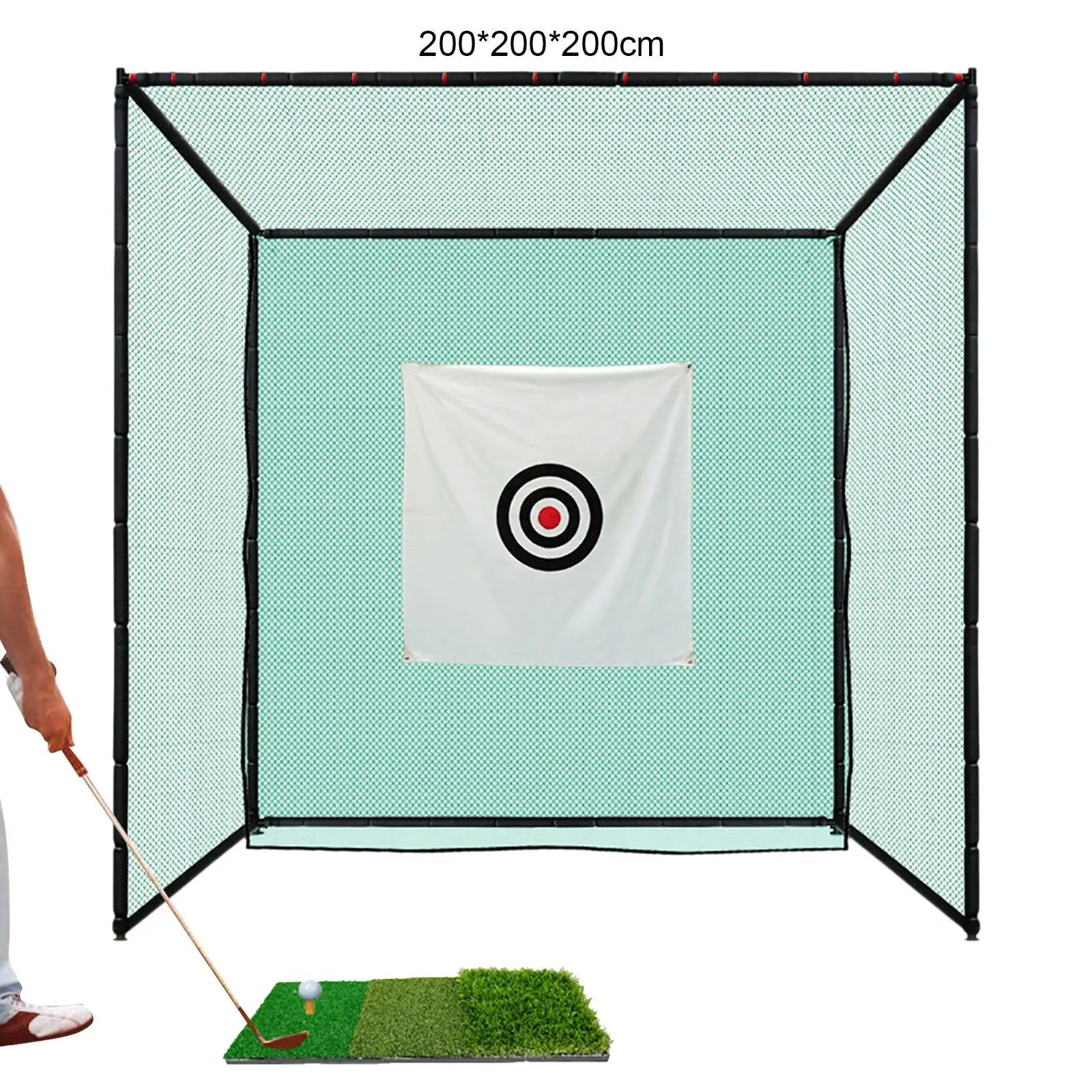 Golf Chipping Net Golfing Target Net Easy Setup Golf Hitting Net System Golf Training Net for Outdoor Gift for Golf Lovers