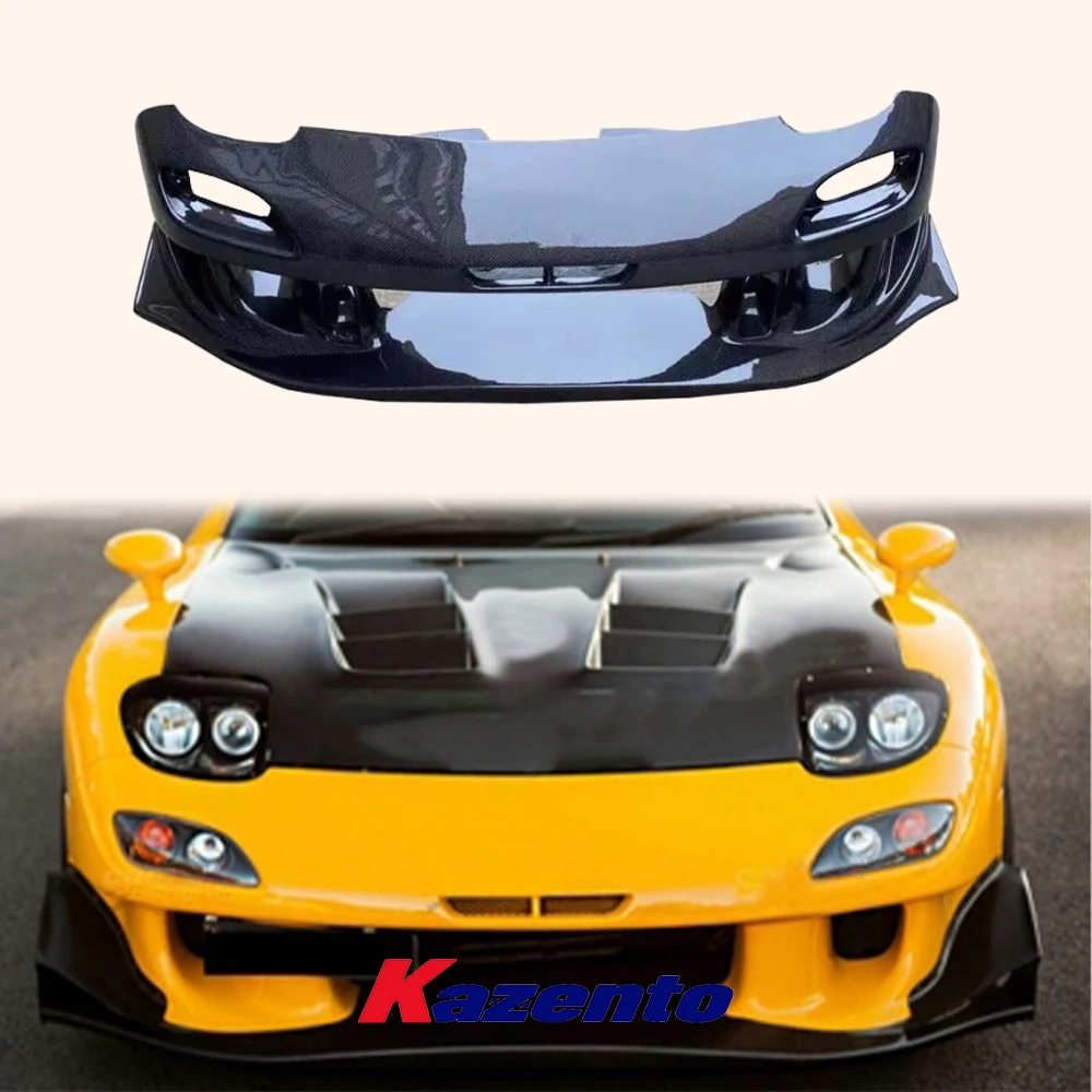 For Mazda RX-7 FD RX7 FD3S RE-GT Style Carbon Fiber Front Bumper Body Kits