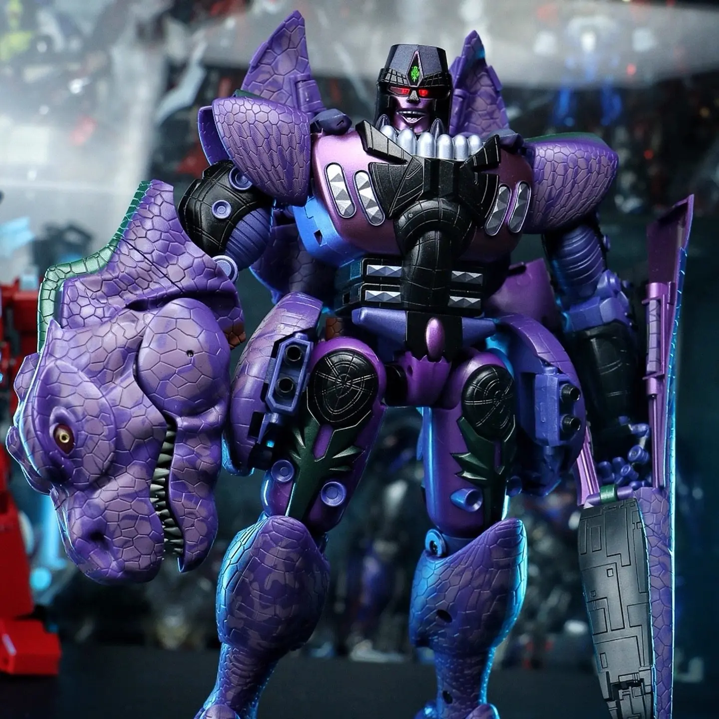 Na stanie Transformacja Zabawka ToysMage MP-43 MP43 Ulepszony Tyranozaur Rex Skala Bestia Super Wojownik Model Akcji Zabawka Prezent