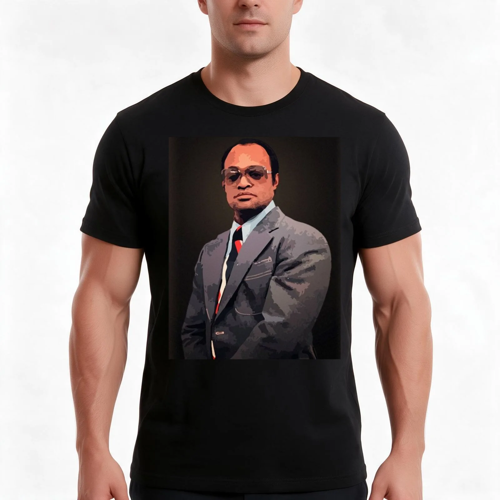 Mister untouchable Leroy Nicky Barnes T-Shirt, Summer Casual Cotton Tee, Oversized Streetwear Tops, Vintage Graphic Print