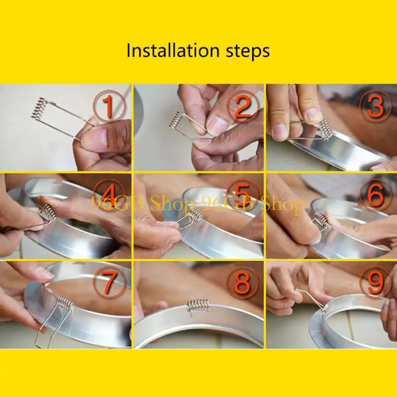 96GB Plastic Downlight Panel Lamp Spring Clip Recessed Lighting Spring Clip For Home Office Lighting Fixtures