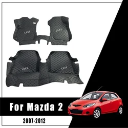 For Mazda 2 2012 2011 2010 2009 2008 2007 Car Floor Mats Trunk Carpets Auto Accessories Interior Parts Waterproof Foot Pads Rugs
