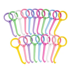 20PCS Dental Removal Tool Plastic Hook Nice Orthodontic Aligner Remove Invisible Removable Braces Clear Aligner Oral Care