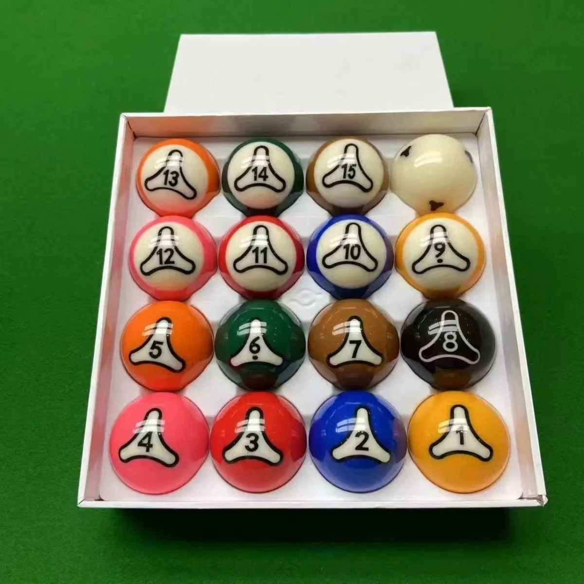 Billard américain de haute qualité, Type Triangle de 57.2mm, 5.72cm, huit boules
