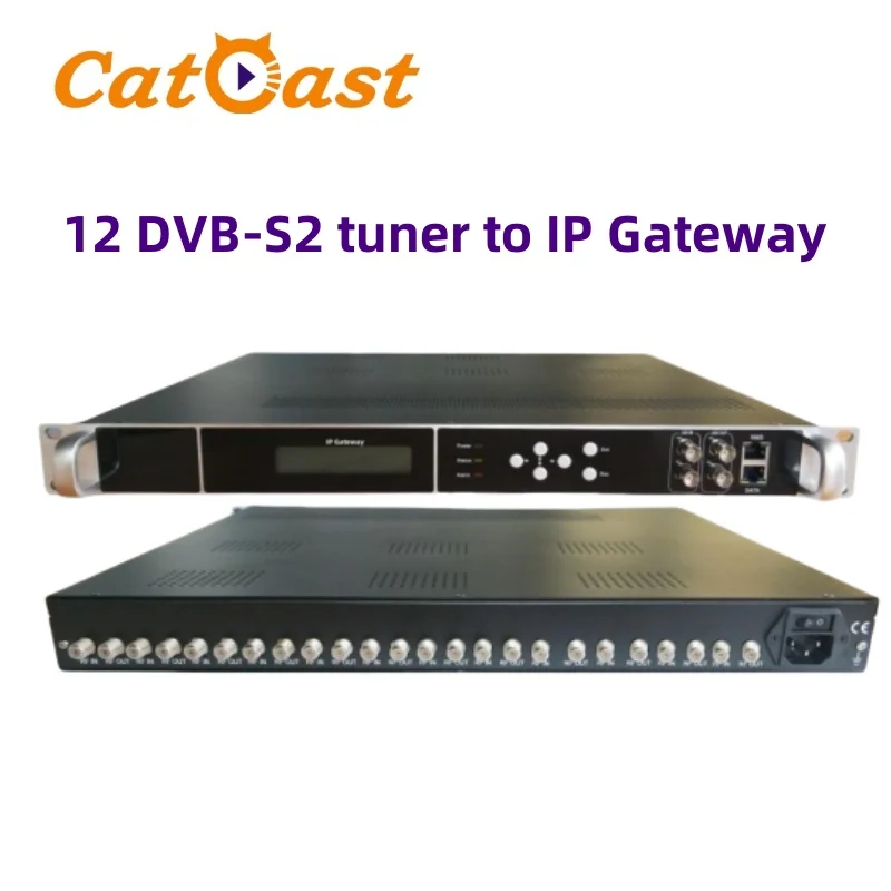 

12-канальный цифровой FTA DVB-S2 тюнер, приемник, аппаратный тюнер для IP-шлюза
