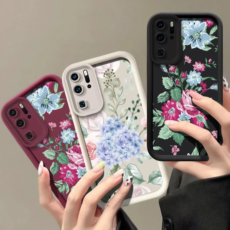 حافظة لهاتف هواوي P50 Pro P40 Lite 5G P30 P20 P Smart Pro Y9 Prime 2019 Y7A Y9S غطاء ناعم مقاوم للصدمات