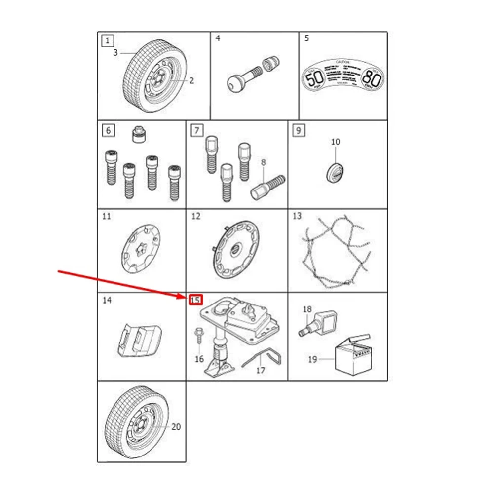 استبدال الإطارات 31423725 ملحقات السيارة إعداد عالمي عالي بدون تركيب بديل غير تشوه