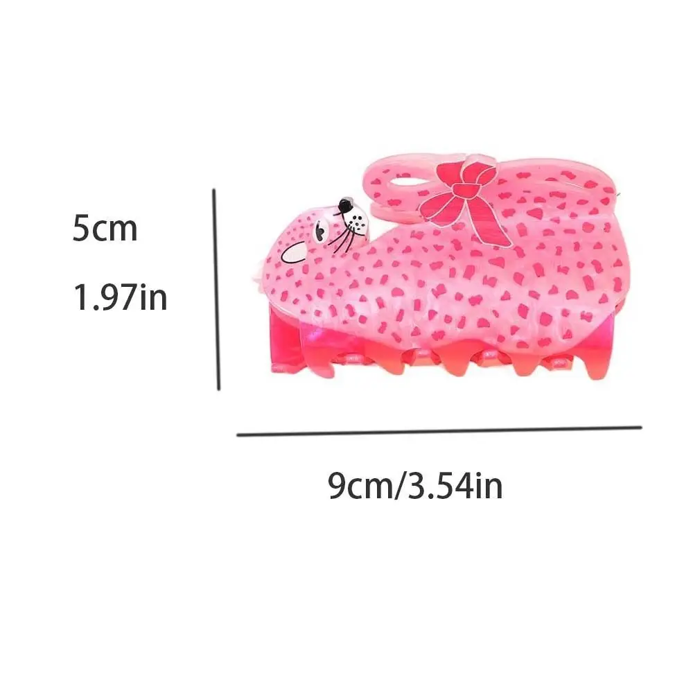 Funny Leopard Hair Claw Paper Cranes Acrylic Bird Shark Clip Headwear Korean Style Cartoon Animal Hair Clip Party