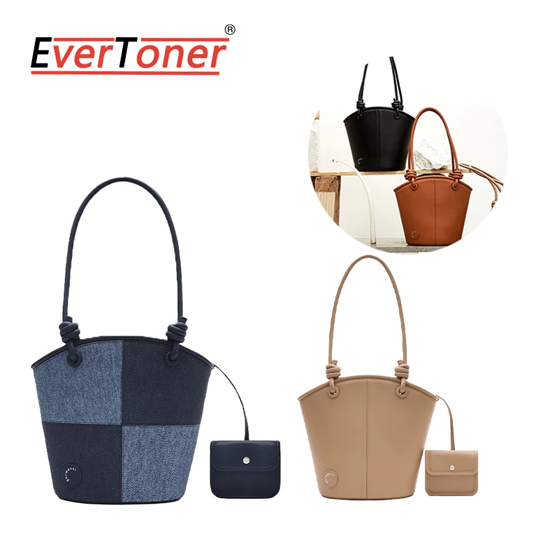 

EverToner High end PU material bucket bag for Garm enti autumn and winter new women's multifunctional commuting bag
