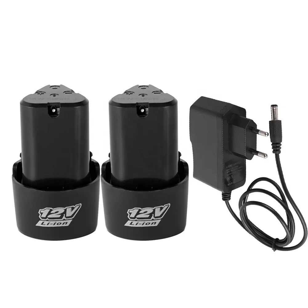 bateria de litio recarregavel para rebarbadora chave de fenda eletrica bateria sobresselente da broca ue eua au 12v 1500mah 01