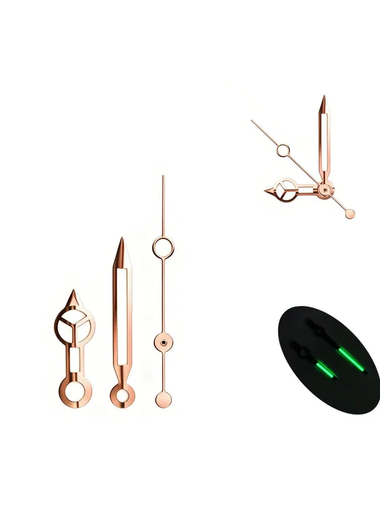 3PCS C3 Green Luminous Hands Needles for Seiko NH35 NH36 4R Miyota 8215 ETA2824 GMT SUB Watch Movement Replacement Parts - view 5