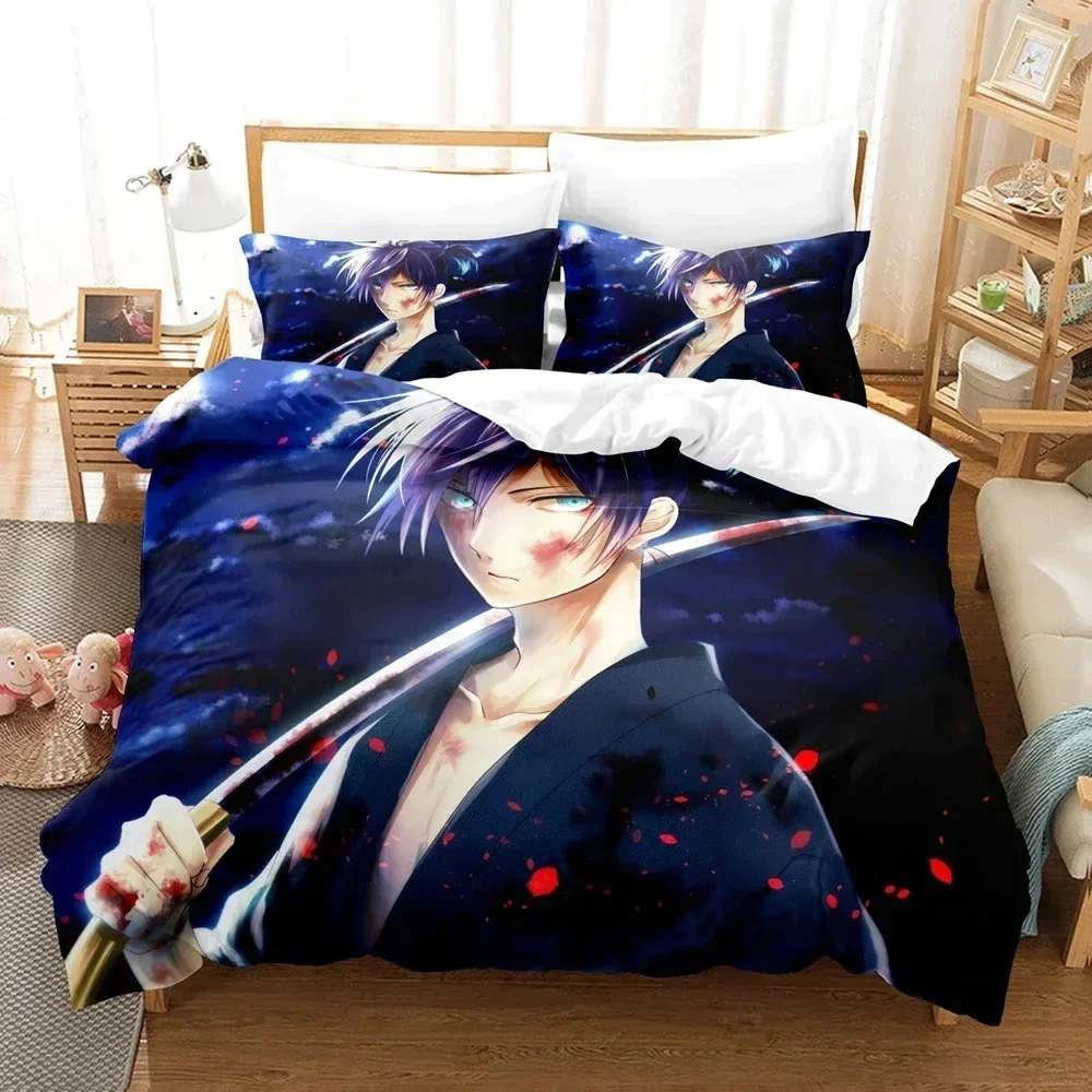 Exquisite Anime Noragami Yato Bedding Set Duvet Cover Bedroom Comforter Covers Single Twin King Size Quilt Cover Home Textile