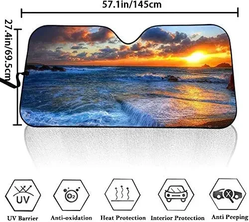 

ELEQIN женские глазки с длинными ресницами, передний козырек для лобового стекла, макияж, розовые блестящие тени для век, принт, аккордеон, складной авто солнцезащитный козырек