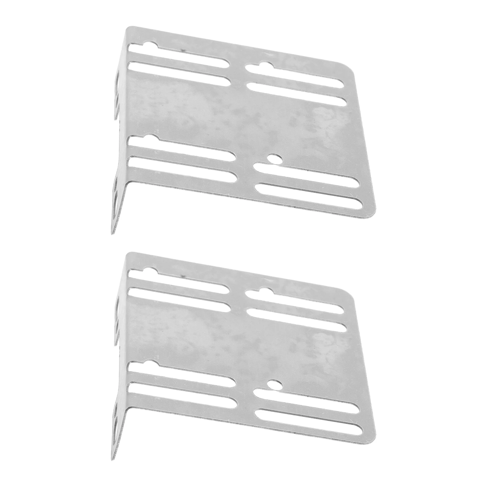 

2 Pcs Navigation Audio Bracket Car Player Frame Iron Suitable Bracket Double Din Radio Mount Center Plate Reinforcement