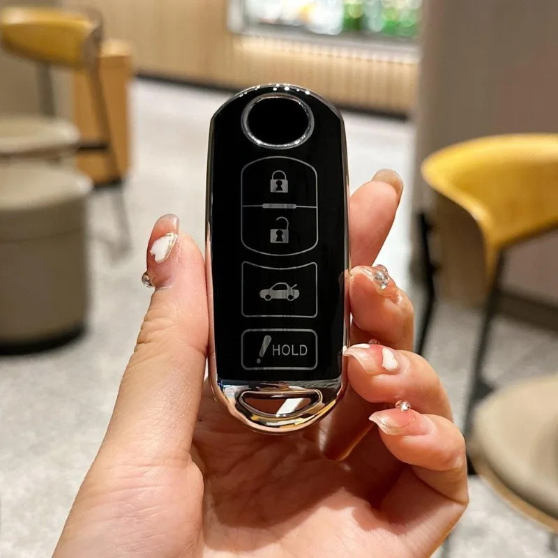 لمازدا 2 3 6 Atenza Axela Demio CX-5 CX5 CX-3 CX7 CX-9 2015 2016 2017 2018 2019 اكسسوارات بولي TPU سيارة مفتاح بعيد غطاء #1