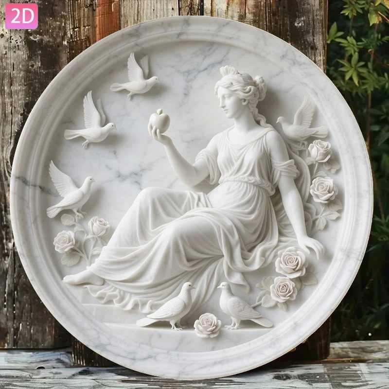 2D Flat - [Open] 2D Flat2D Plane - 1 Greek Mythology Eros Venus Retro Aluminum Wall Sign | Suitable for Gardens, Kitchens, Bars,