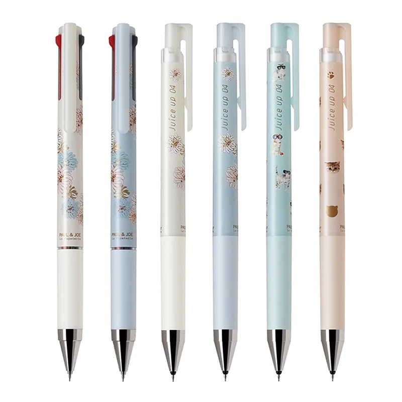 Japan PILOT Joint Limited Small Daisy Juice Up Pen Retractable 3 Color Multi-function Pen 0.4mm Cute Cat Hand Account Paper Tape