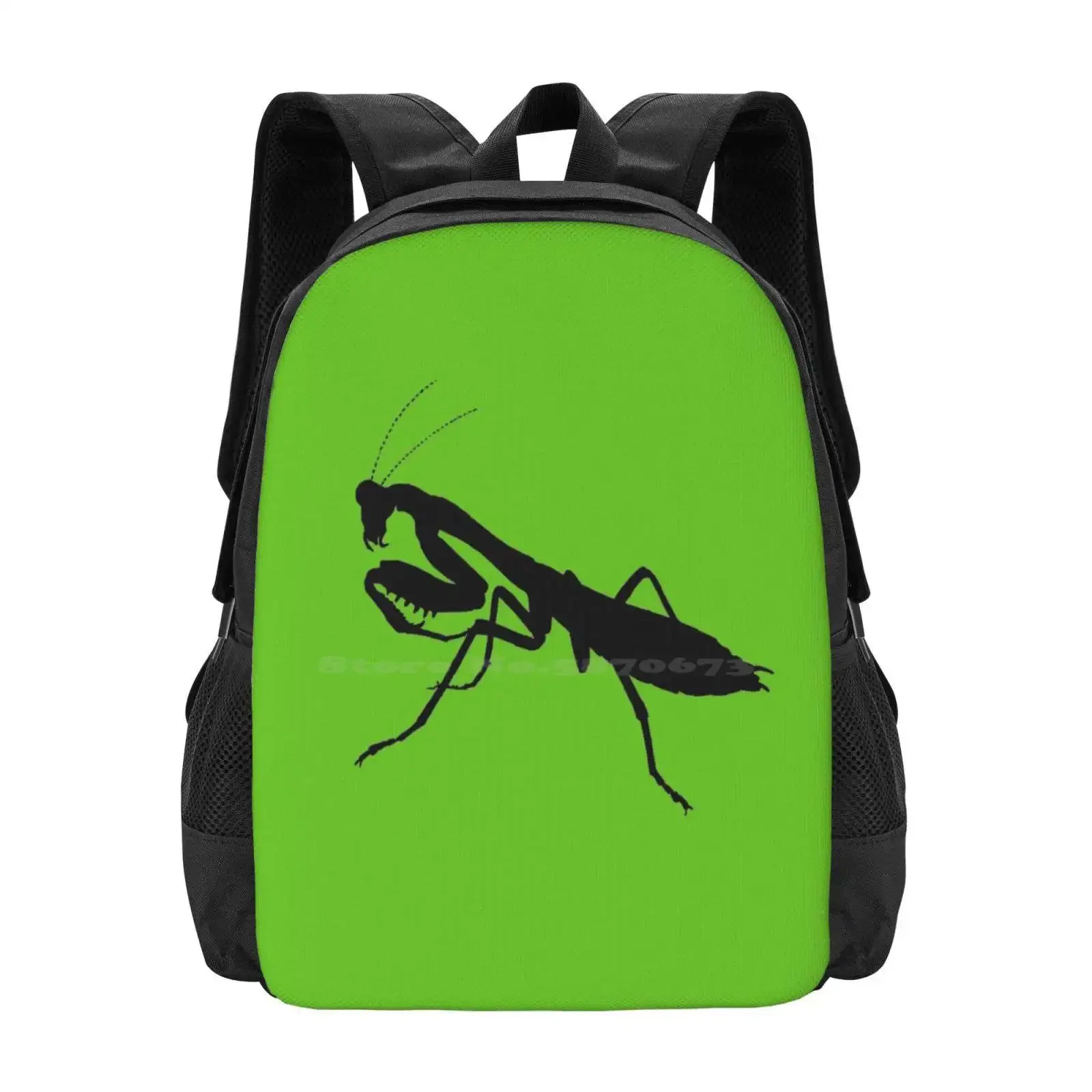 

Praying Mantis Pattern Design Bagpack School Bags Mantis Praying Insect Mantidae Fauna