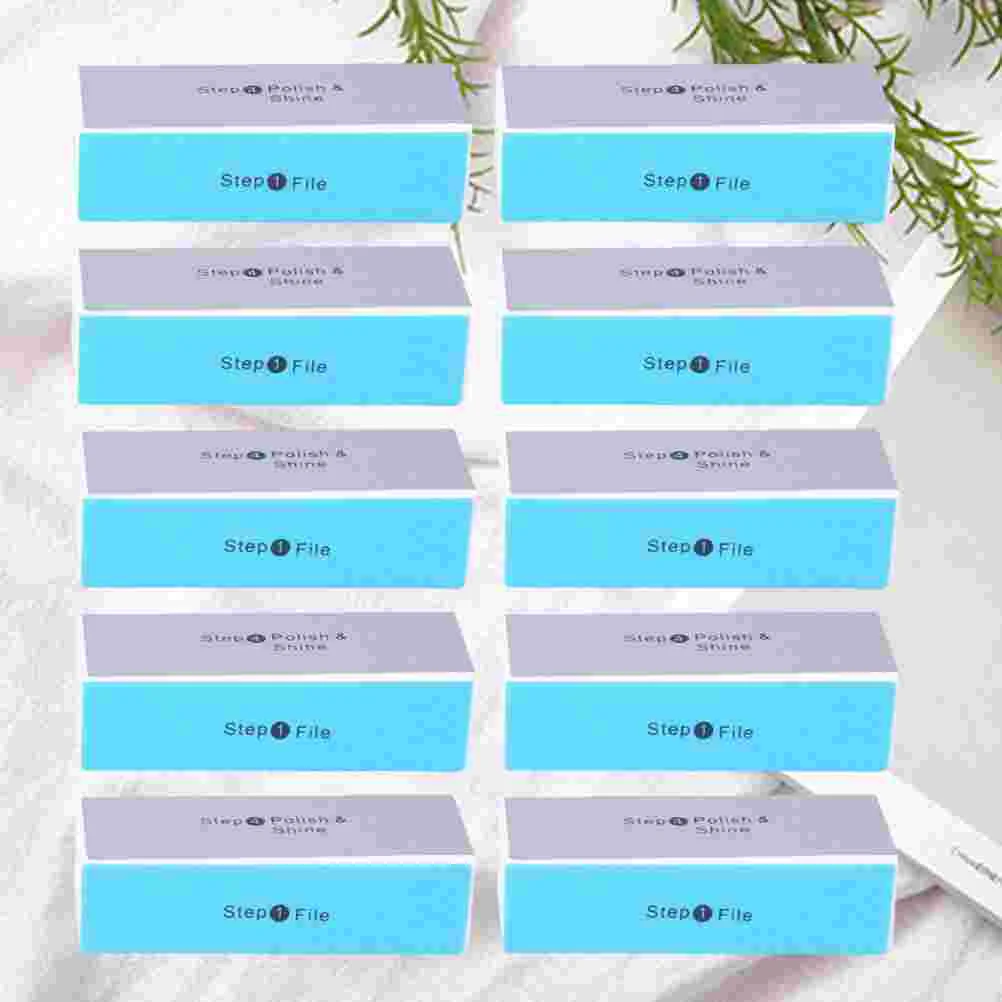 10 Pcs Fingernail Files Polishing Block Manicure Buffer Bodhi Colorful Artwork Sponge