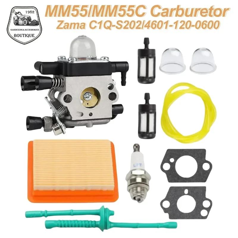 

Carburetor For S tihl MM55 MM55C Multi Trimmer Engine For Za ma C1Q- 02 C1Q- 02A 4601-120-0600 Carburettor Garden Tool Parts