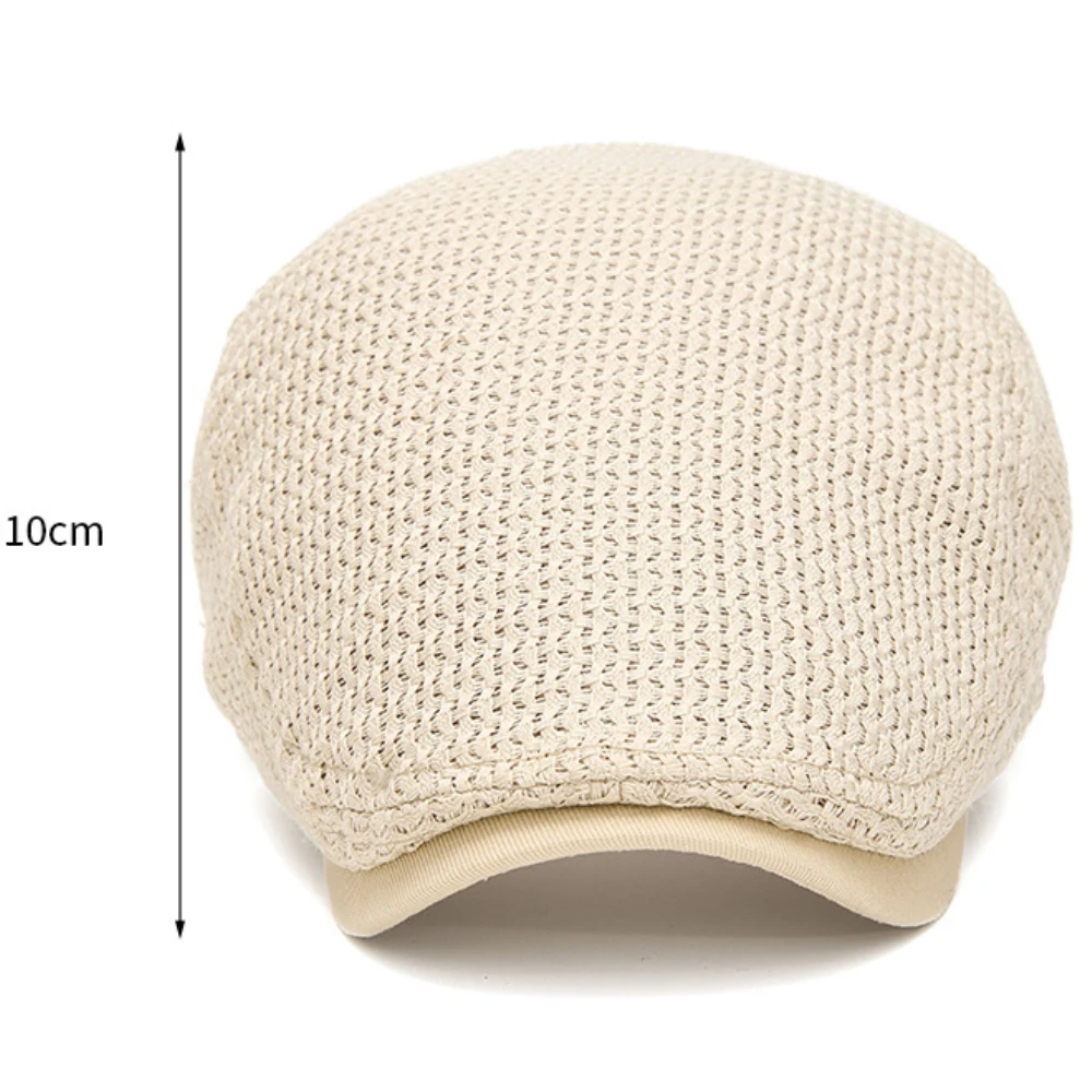 HT5130 Neue Frühling-Sommer-Kappen für Herren und Damen, Retro Künstler-Malermütze, Unisex Ivy Flat Cap, Verstellbare Baskenmütze – Detail 3