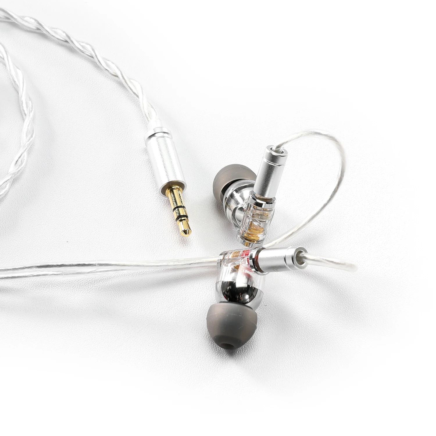 DD ddHiFi Exclusively Special Offer Janus2 (AE) Single DD Earphones with Dual Sockets, 3.5mm/0.78 2Pin Silver-Plated OFC Cable