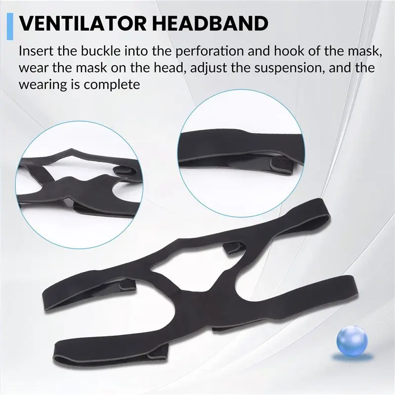 A67P-Universal CPAP Headgear Replacement Headband Straps Compatible With Most Nasal, Sleep For Respironics Ventilator