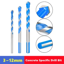 Hard alloy multifunctional drill bit 3 4 5 6 8 10 12mm, used for ceramic tiles concrete. Iron sheet Glass. Wood drilling