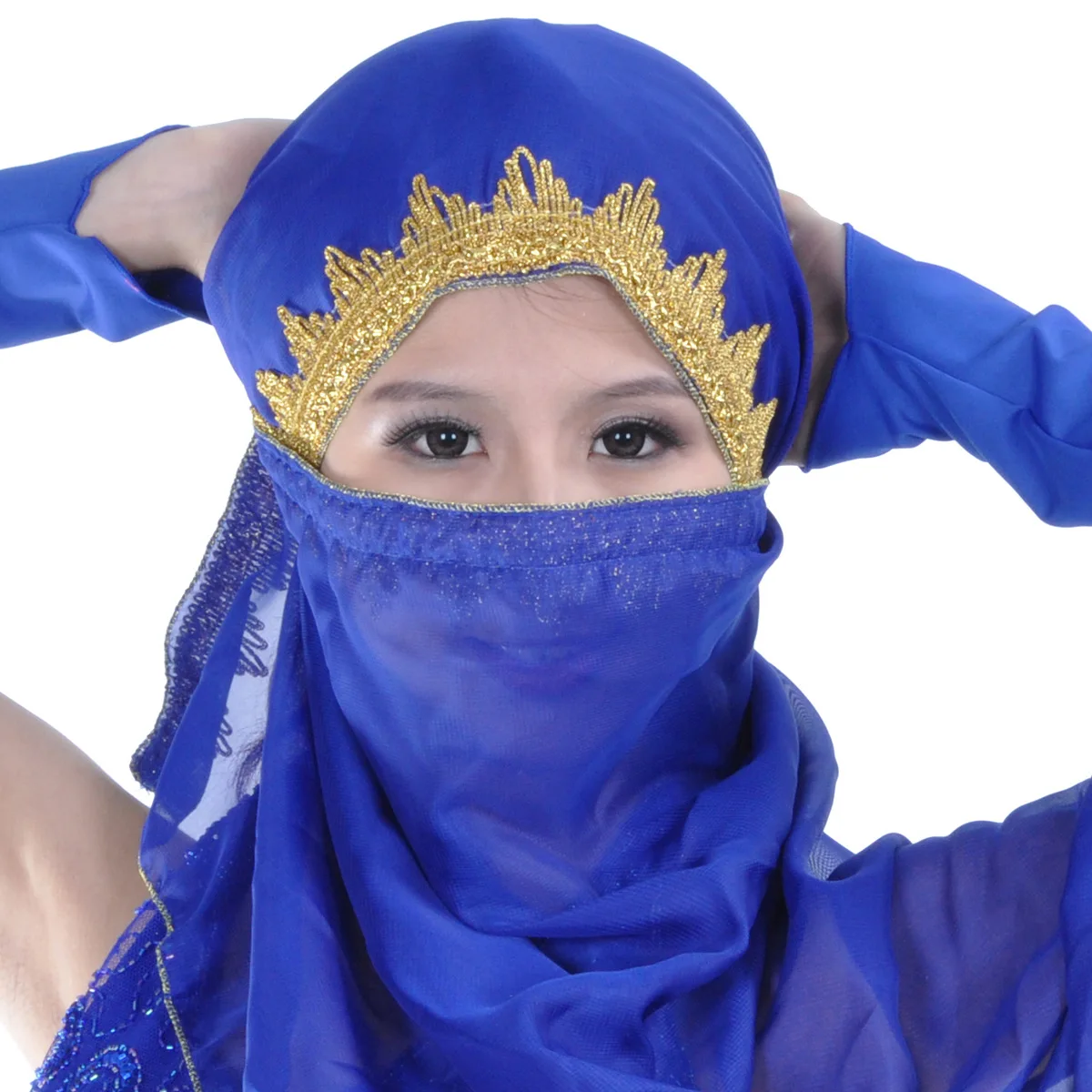 1 pçs/lote mulher moda dança do ventre rosto véu senhora chiffon dança véu