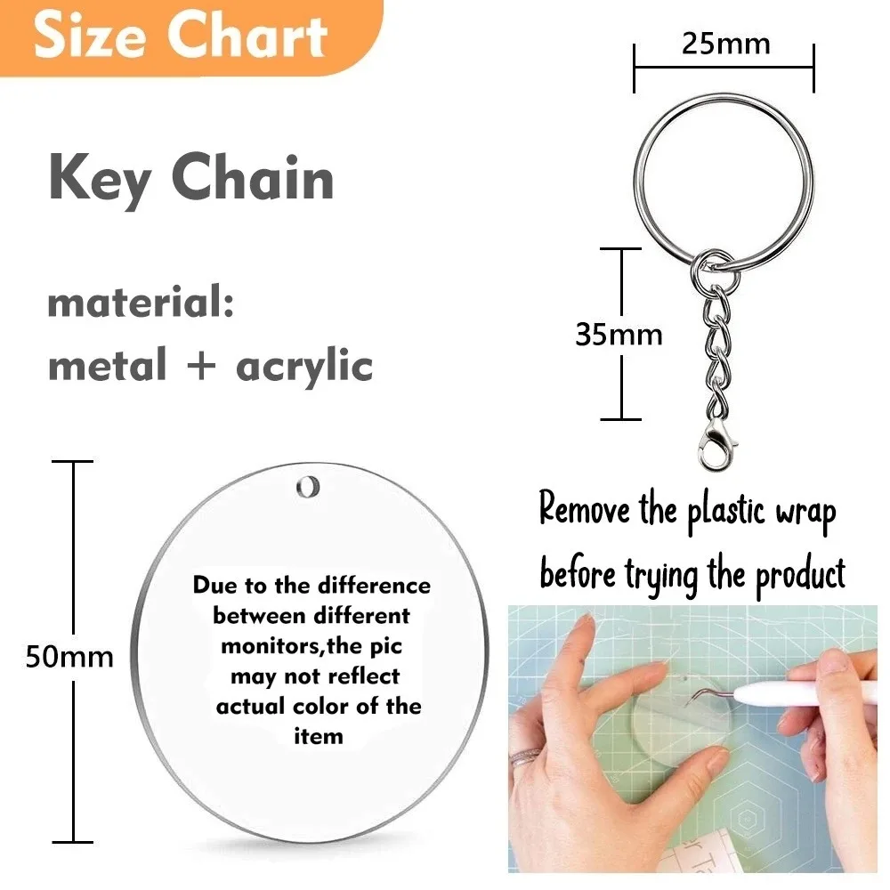 Super Atsem Printed Acrylic Keychains Thank You My Atsem Key Ring Teacher's Day Gift Trendy Acrylic Key Chains for Atsem