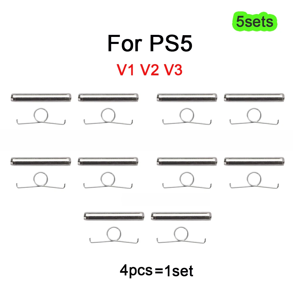 5/10/20Sets Metal Shaft Spindle & Springs For PS5 BDM-010/020/030 DualSense Controller L2 R2 Trigger Buttons Replacement Repair
