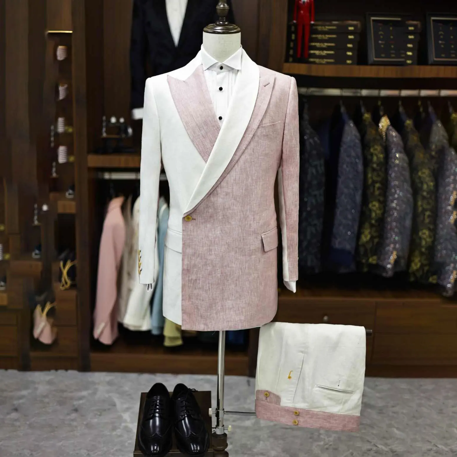 الزفاف الرجال البدلة الدعاوى الحفلات سليم صالح شهم مصممة خصيصا العريس سهرة 2-قطعة معطف السراويل المناسبات الرسمية ارتداء حجم مخصص