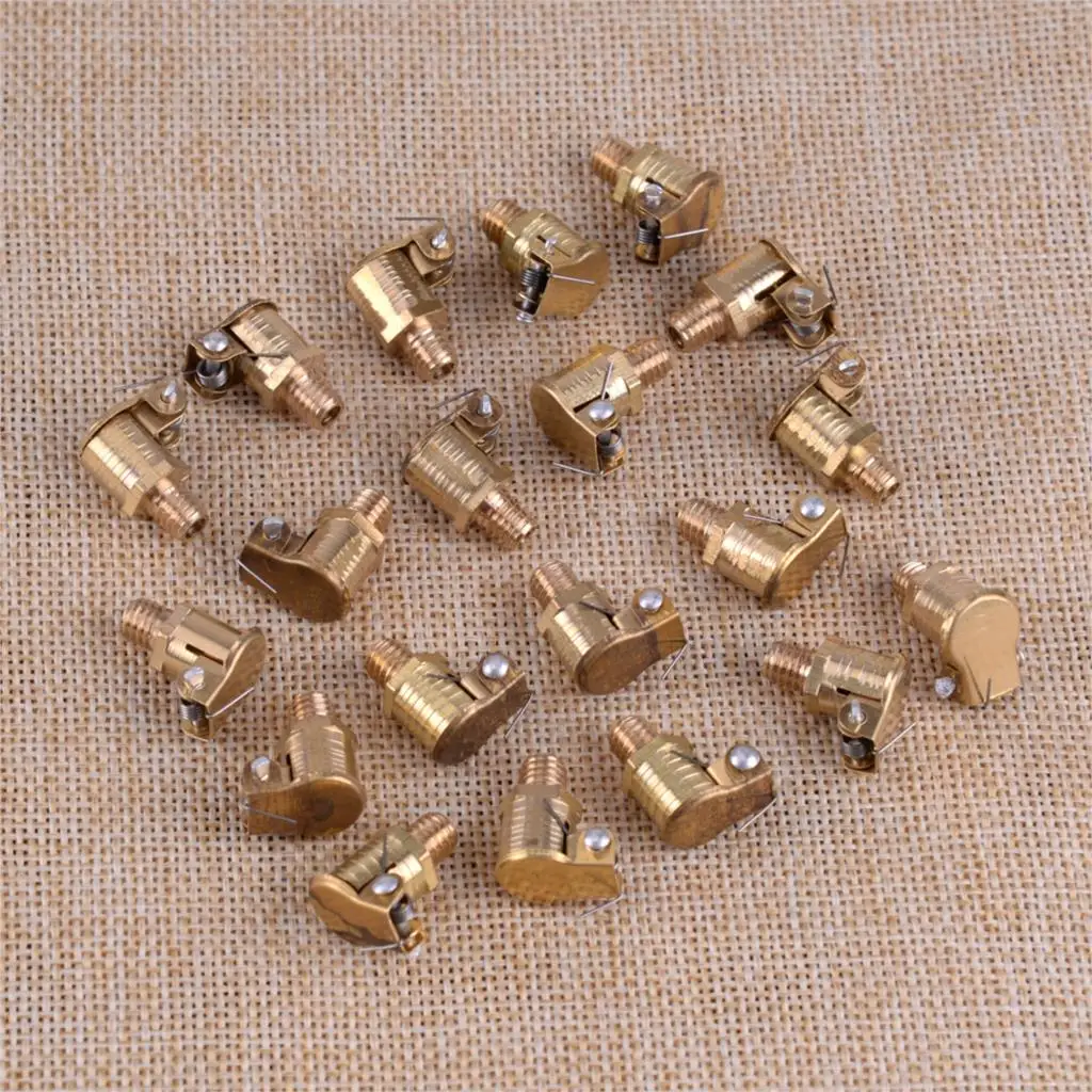 20Pcs M6x1mm Metrica Filettatura Maschio In Ottone Placcato In Lega di Zinco Grasso Tazza di Olio Oliatore Primavera Vibrazione Tappo di Porta Della