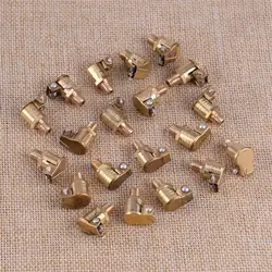 20Pcs M6x1mm Metrica Filettatura Maschio In Ottone Placcato In Lega di Zinco Grasso Tazza di Olio Oliatore Primavera Vibrazione Tappo di Porta Della Copertura Fit per Hit Miss Motore