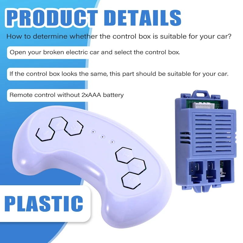 FFYY-Kids Elektrische Voertuig Afstandsbediening Kit, Kinderen Elektrische Auto Controller Ontvanger HH-HN1002Y HH-HN1002K