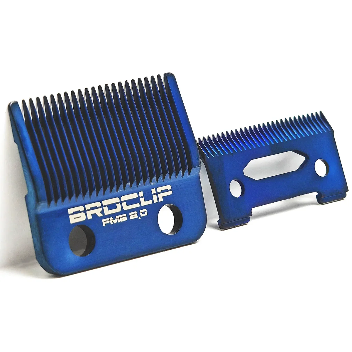 Blaue Titanbeschichtung Clipper Klinge BRDCLIP Metallurgisches Pulver Keramik Fade Klinge Ölkopf Gradient Clipper Ersatzklinge – Detail 1