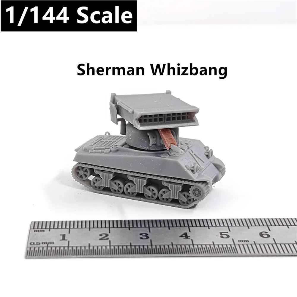 

WWII US Army Sherman Whizbang,3D Printed,1/144 Scale Mini Tank Model,Resin,Paintable