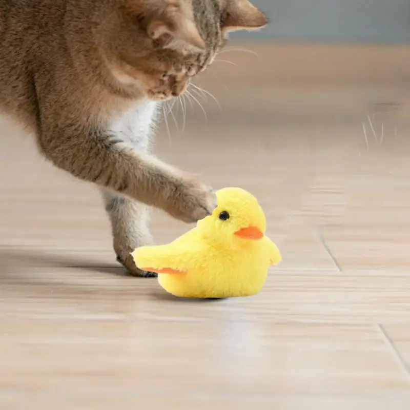 Flapping Duck Cat Toys Touch attivato Interactive Electric Bird Toys lavabile Cat peluche ricaricabile Kitten Exercise Toy