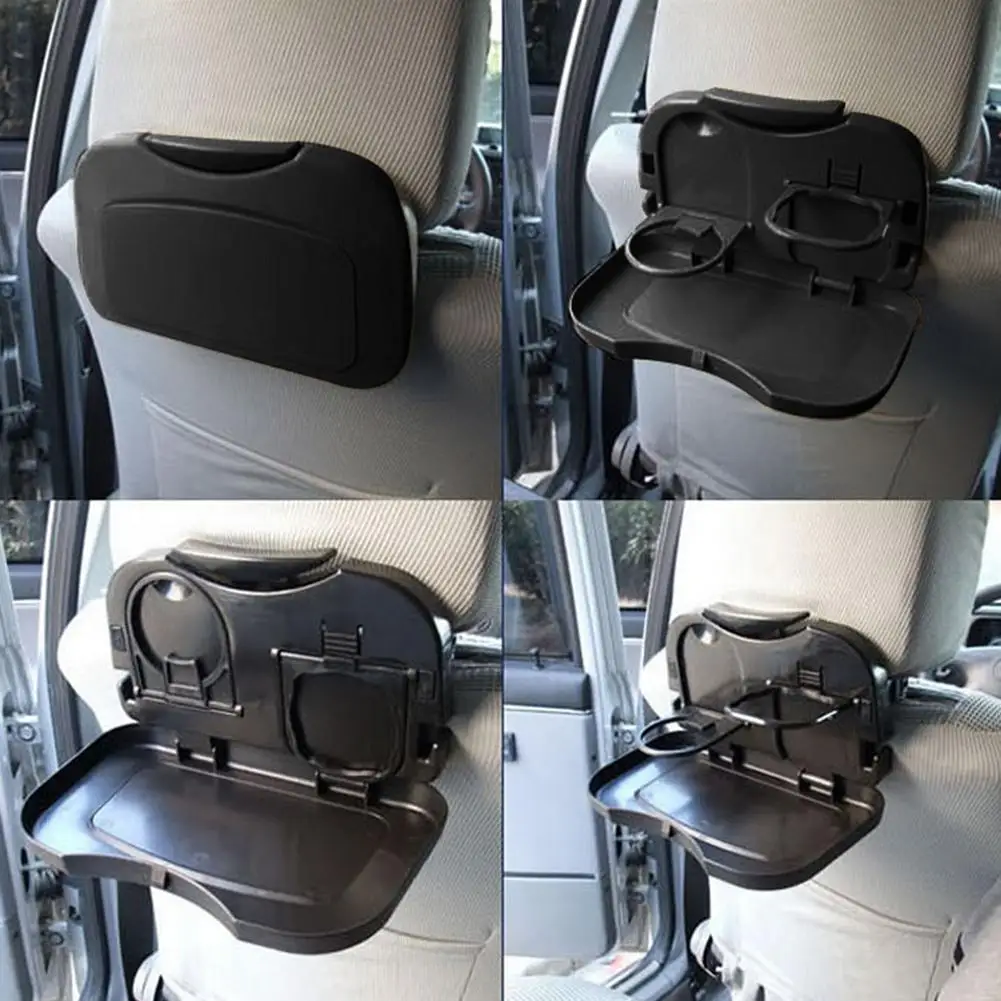 1Pc Folding Universal Car Bracket for Food Tray Drink Holder Auto Back Rear Seat Table Tray Phone Holder Car Storage Box