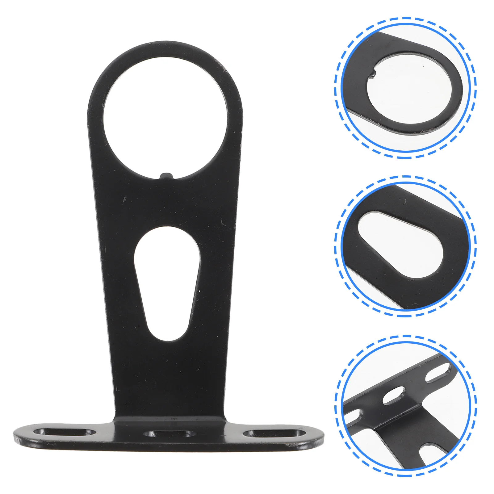 

1pcs Bicycle Front Lamp Holder Sturdy Steel Bike Light Rack Anti-Slip Shockproof Easy Install Bike Fork Mount Light Stand