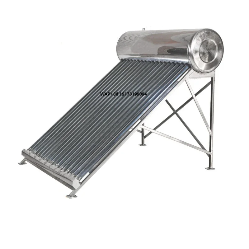 Thermosiphon Vacuum Tube Solar Water Heater Non Electric Circulation Simple Mechanism Energy Efficient