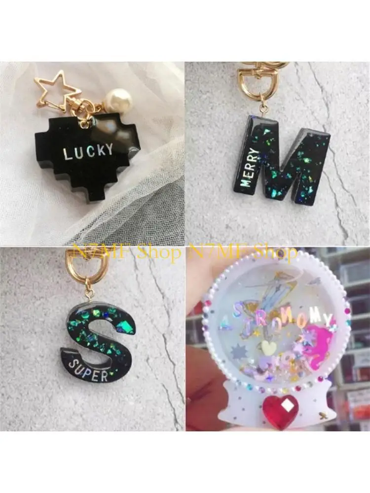 

N7MF Art Craft Glitter Confetti of Alphabetic Letters Shiny Sequins for DIY Arts Shaker Cards Gifts