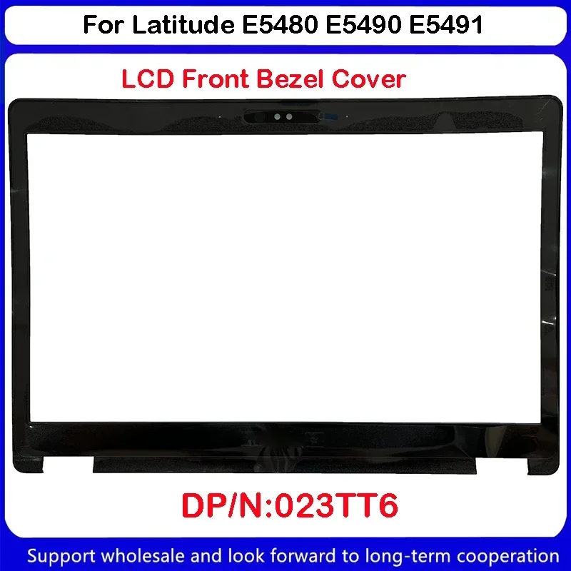 Tampa traseira do LCD com dobradiças, Dell Latitude E5480, E5490, 5480, 5490, 5495, E5491, 0H9K23, H9K23, 0N92JC, novo