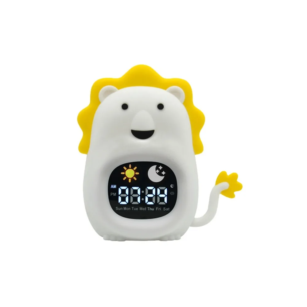 

Animal-Shape Alarm Clock Pat Control Light Adjustable Touch Night Light Small Ornaments Home Decor Beside Lamp Toddler